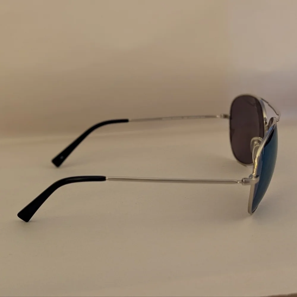 Boardriders Mirrored Aviator Sunglasses Silver/Flash Blue‎